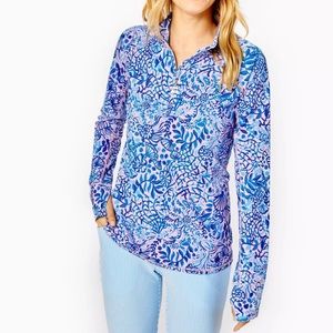 Lilly Pulitzer High Tides Luxletic half-zip.  Sz Med.  Only worn a few times!